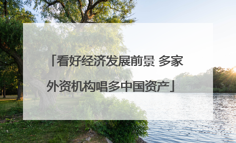 看好经济发展前景 多家外资机构唱多中国资产